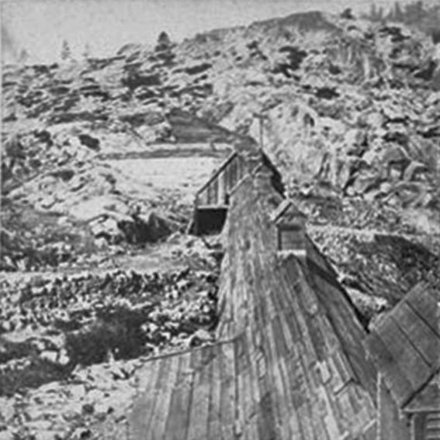gallery/back side of snow shed