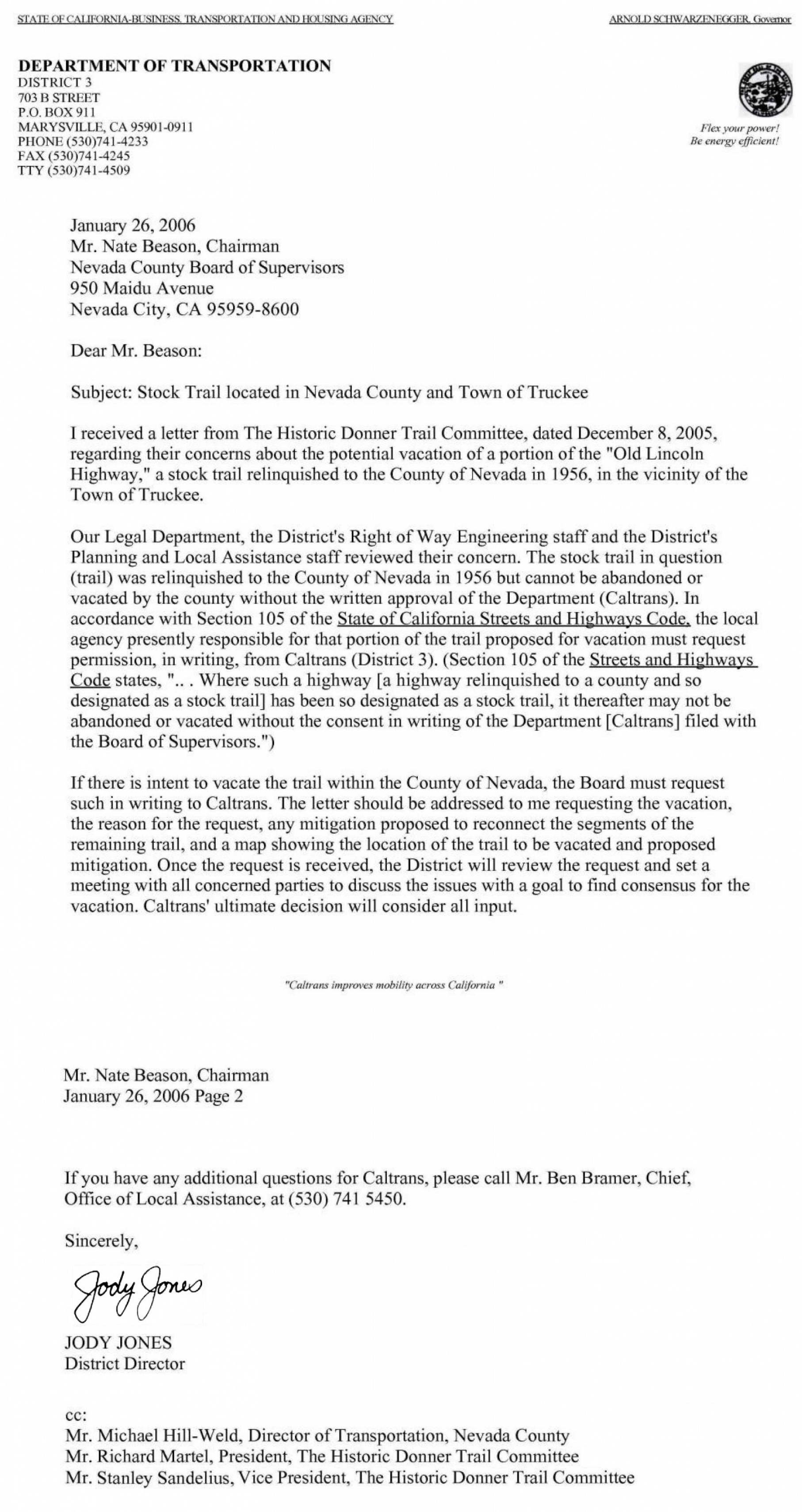gallery/caltrans letter to nevada county